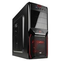 Aerocool V3 X Advance Devil Red Edition - Desktop Computer Case, Black