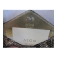 Aeon New York small leather faux snakeskin purse Aeon New York - Grey