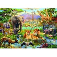 Africa Watering Hole 1500 Piece Jigsaw Puzzle