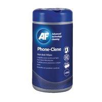 AF Phone-Clene Telephone Wipes Tub Pack of 100 APHC100T