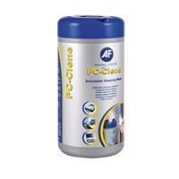 AF PC-Clene Anti-Static Cleaning Wipes Tub Pack of 100 PCC100
