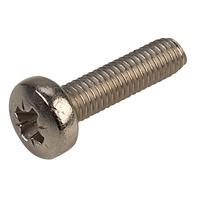 Affix Pozi Pan Head Stainless Steel Screws M3 12mm - Pack Of 100