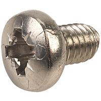 Affix Pozi Pan Head Stainless Steel Screws M4 6mm - Pack Of 100