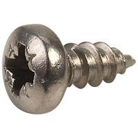 Affix Pozi Pan Head Stainless Steel Screws No.4 6.5mm - Pack Of 100