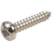 Affix Pozi Pan Head Stainless Steel Screws No.6 19mm - Pack Of 100