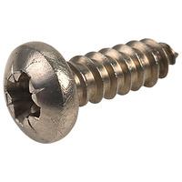Affix Pozi Pan Head Stainless Steel Screws No.8 12.7mm - Pack Of 100
