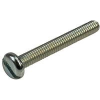 Affix Slotted Pan Head Machine Screws BZP M2.5 20mm - Pack Of 100