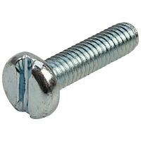 Affix Slotted Pan Head Machine Screws BZP M4 16mm - Pack Of 100