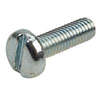affix slotted pan head machine screws bzp m3 10mm pack of 100