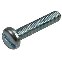 Affix Slotted Pan Head Machine Screws BZP M3 16mm - Pack Of 100