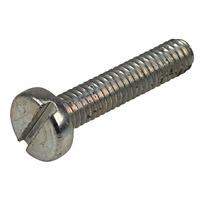 Affix Slotted Pan Head Machine Screws BZP M2.5 12mm - Pack Of 100