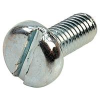 affix slotted pan head machine screws bzp m5 12mm pack of 100