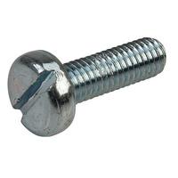 affix slotted pan head machine screws bzp m5 16mm pack of 100