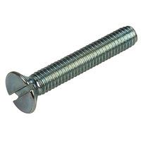 Affix Slotted Countersunk Machine Screws BZP M4 25mm - Pack Of 100