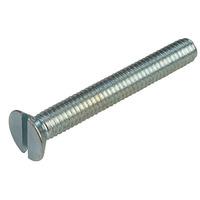 affix slotted countersunk machine screws bzp m4 30mm pack of 100