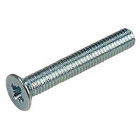 Affix Pozi Countersunk Machine Screws BZP M3 20mm - Pack Of 100