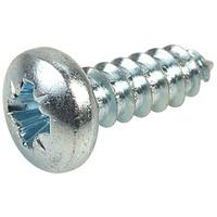 Affix Pozi Pan Head Self-Tapping Screws No.8 12.7mm - Pack Of 100