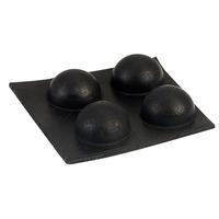 affix rf 021 round rubber feet 67 x 42mm black sheet of 196