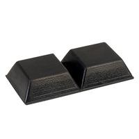 Affix SF-006 Flat Square Rubber Feet 20.5 x 20.5 x 7.6mm - Black -...