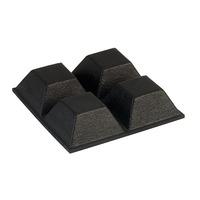 Affix SF-005 Flat Square Rubber Feet 12.7 x 12.7 x 6.0mm - Black -...