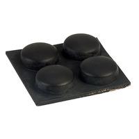 Affix RF-011 Flat Round Rubber Feet 10.5 x 10.0 x 5.0mm - Black - ...