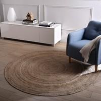 AFTAS Jute Rug, Diameter 160 cm, Natural Colour