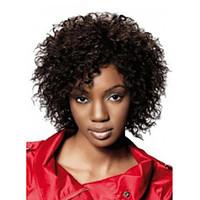 Afro Women Short Wave Synthetic Hair Wig Black Heat Resistant Fiber Cheap Cosplay Party Wig Hair