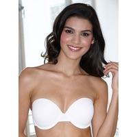 after eden double gel strapless gel bra white