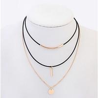 Africa Euramerican Long Choker Pendant Sweater Chain Necklace Multilayer Layered Necklaces Women Office Lady Jewelry