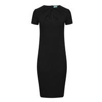 Aftershock London Katona Neck Detail Bodycon Dress in Black