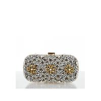 aftershock london millie embellished clutch in black