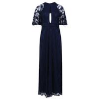 aftershock london cait lace maxi dress in navy