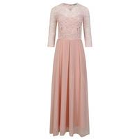 Aftershock London Calissa Lace Maxi Dress in Pink