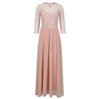 aftershock london calissa lace maxi dress in pink