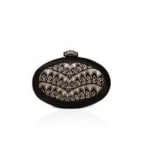 Aftershock London Dorothy Lace Detail Oval Clutch Bag