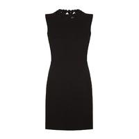 Aftershock London Takayo Neck Detail Bodycon Dress in Black