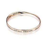 Affirmations Rose Gold Friend Bracelet