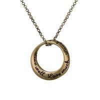 Affirmations Gold Live Well Necklace