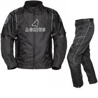 Agrius Orion Motorcycle Jacket & Hydra Trousers Black Kit - Long Leg