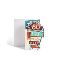 Age 60 In Style Birthday Card