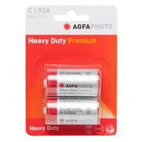 Agfa Zinc Chloride Heavy Duty C R14 1.5V Batteries, Assorted