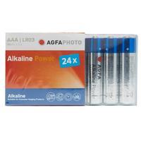 agfa alkaline power aaa lr03 batteries 24 pack assorted