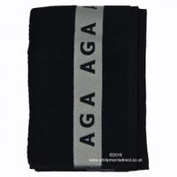 aga luxury hand towels black one size