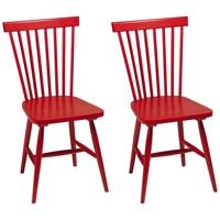 Agnes Red Dining Chair (Pair)