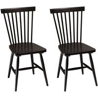 Agnes Black Dining Chair (Pair)