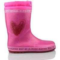 Agatha Ruiz de la Prada water boot children girls\'s Children\'s Wellington Boots in pink