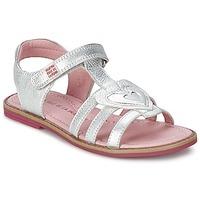 Agatha Ruiz de la Prada MISS PONZA girls\'s Children\'s Sandals in Silver