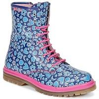 agatha ruiz de la prada sara girlss childrens mid boots in blue