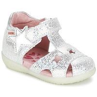 agatha ruiz de la prada lucie girlss childrens sandals in silver