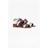 Agatha Two Toned Leather Sandals